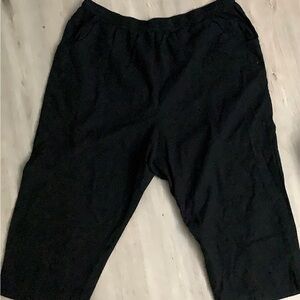 Cw Classic Sheer Women's Pull On Black Capri Pants W/Elastic Waistband Sz 2X